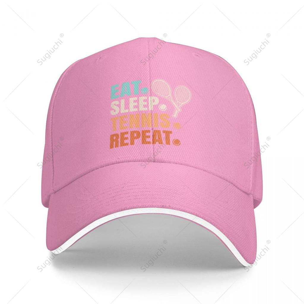 Multifunction Funny Eat Sleep Tennis Repeat Tennis Lover Sandwich Baseball Cap Unisex Sports Casual Caps Golf Hat Fishing Outdoors