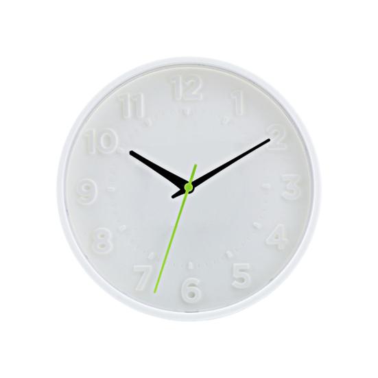 

9-дюймовые подвесные часы Ультра-бесшумные простой дизайн Изысканный полезный бесшовный дизайн корпуса Часы-украшение для ванной комнаты белый