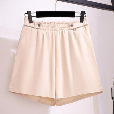 Damenhosen, lockere und dünne Slim-Fit-Hosen mit weitem Bein, Sommer-Freizeithosen in Übergröße, Shorts