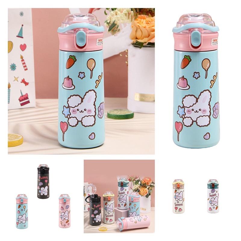 Insulated Cup With Cute Cartoon Design 304 Stainless Steel, Portable And Easy To Carry
