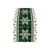 Checkered Snowflake Christmas Table Runner, Seasonal Winter Kitchen Table Decoration, Suitable For Home Party Decoration