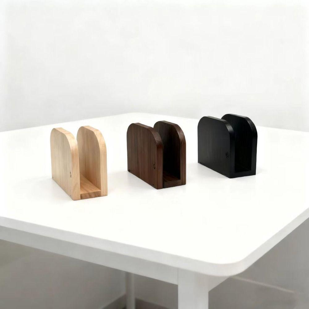 Upright Design Napkin Storage Racks Solid Wood Vertical Napkin Dispenser  Home Kitchen