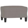 3 Piece Sofa Set with Cushions Taupe Fabric