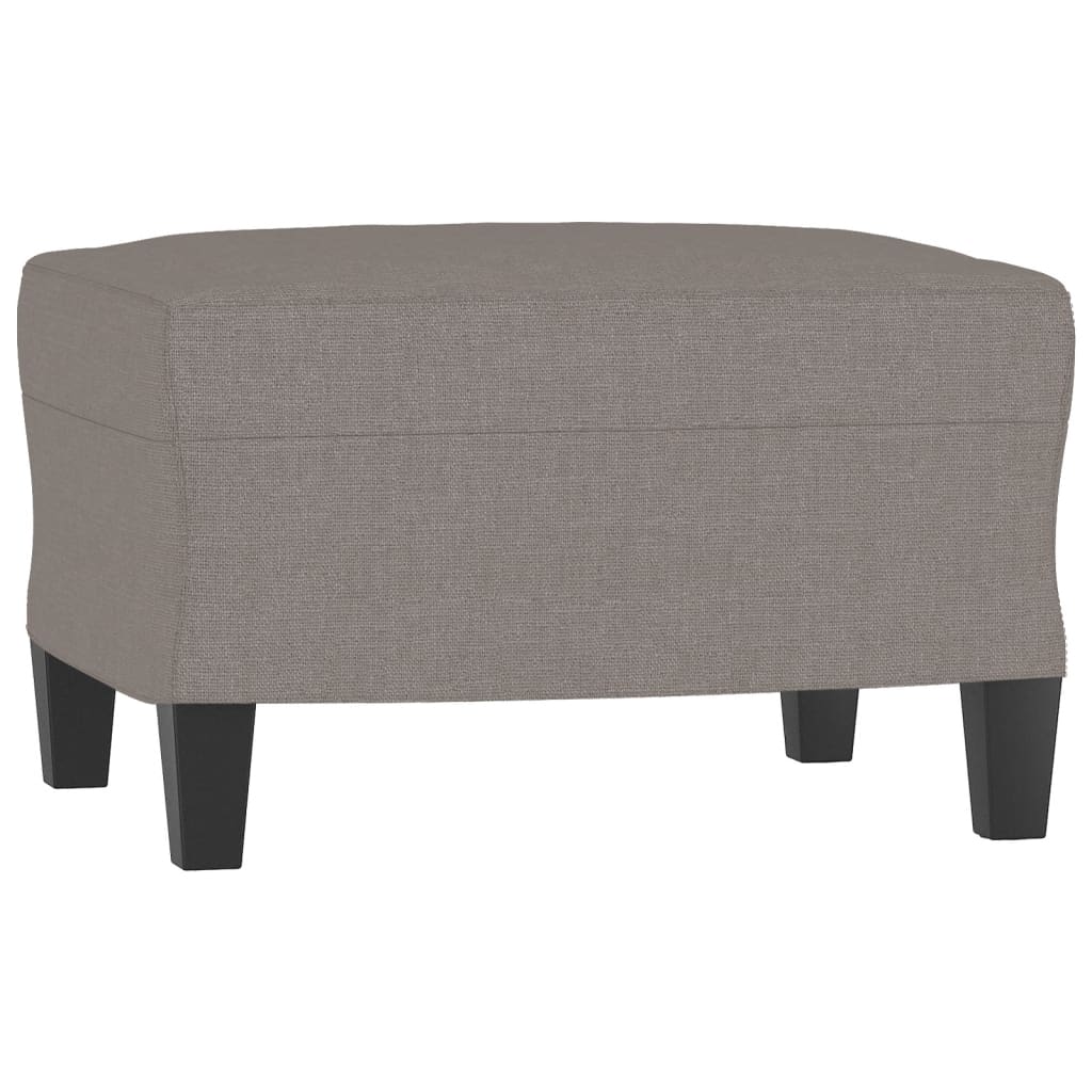 3 Piece Sofa Set with Cushions Taupe Fabric