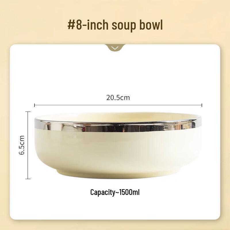 

Moda Lanka Cream Style Ceramic Soup Bowl