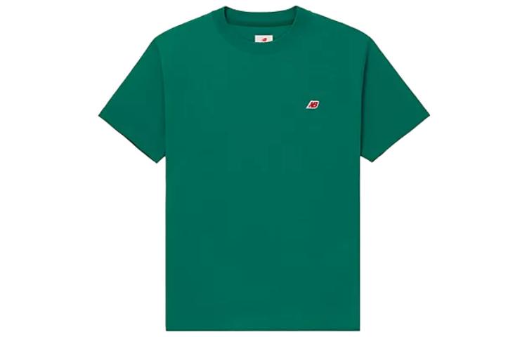 

New Balance Made In USA Series T Shirts Unisex Green Crew Neck Moderate Straight Fit MT21543ECS L