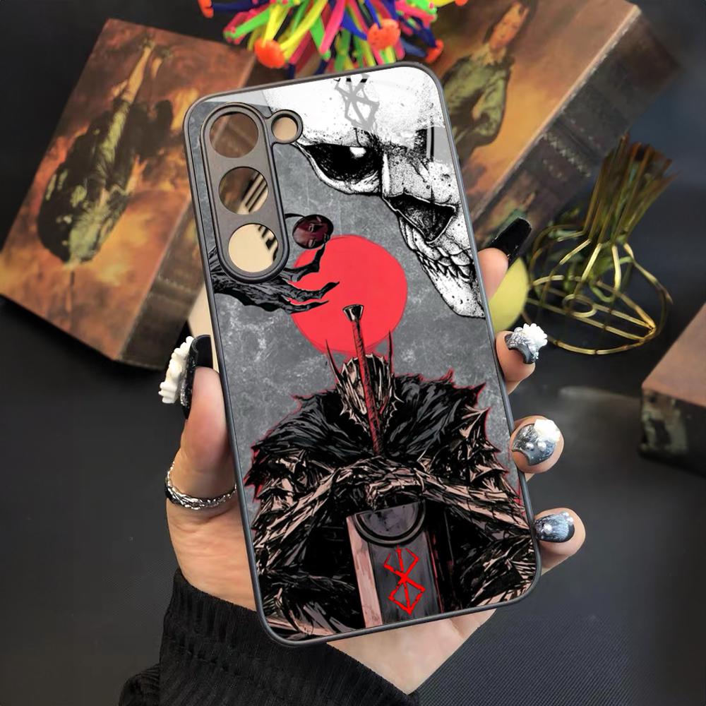 Berserk Comics Cool Phone Case For Samsung Galaxy S25 S24 S23 S22 S20 S21 Note20 Ultra Plus Fe Colored Silver Cover