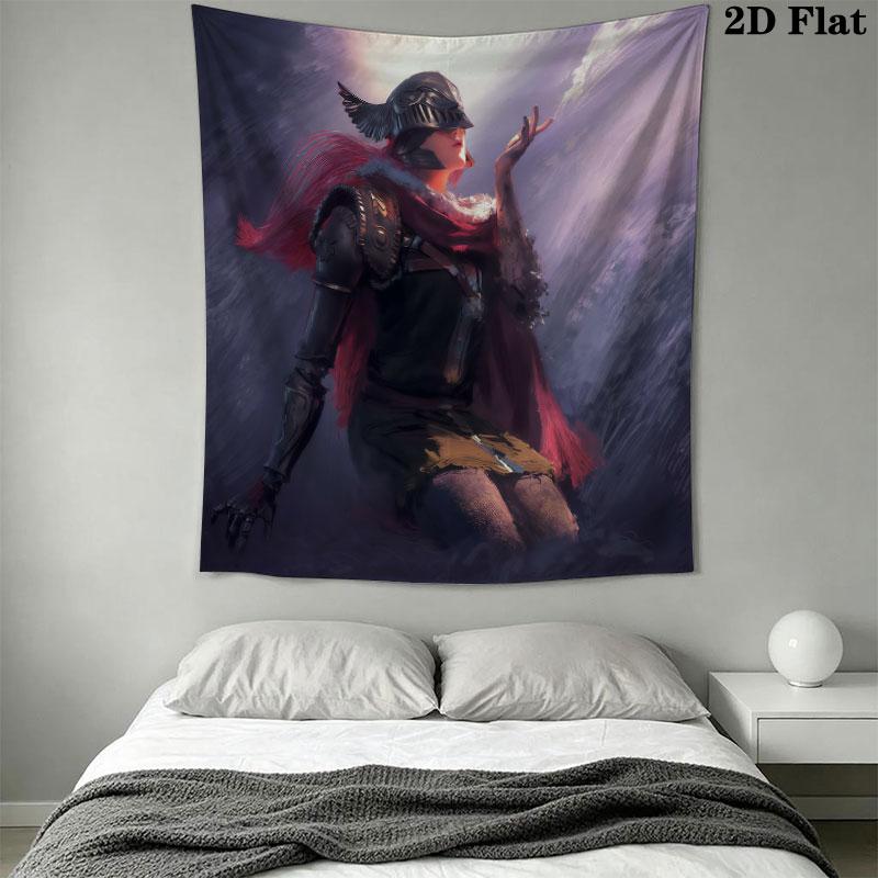 Malenia Flow Wall Hanging Printed Fabric Blanket Decorative Tapestries for Bedroom Living Room Home Decor