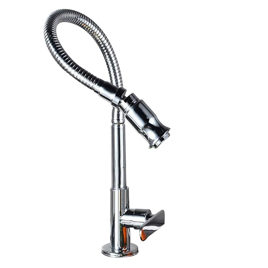 Kitchen Rotatable to Any with Single Cold Water for VANRA™ Faucet, Single-Handle Faucet, Angle, Hose, Kitchen, Bathroom, etc.