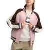 Fila Fashion Casual Knitted Long Sleeve Baseball Jacket Women Jacket Smoke-Pink F11W519501FPK