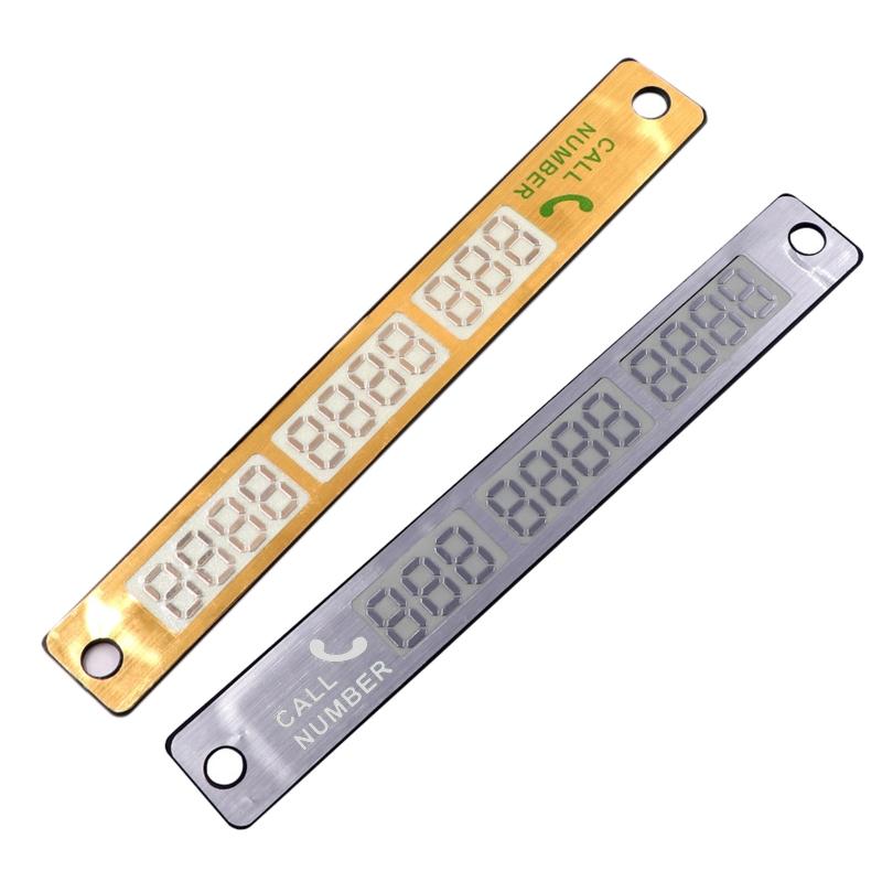 Temporary Car Parking Stickers Card Phone Number License Plate Stop Sign Plate