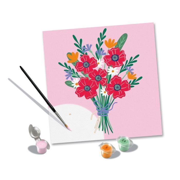 CreArt 20x20 Cm Poppy Bouquet, Creative Leisure, Adult, Paint by Numbers, 25519, Ravensburger