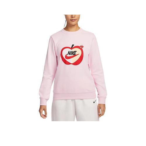 Nike Women's Long-Sleeve Sports Sweatshirt Autumn Pink