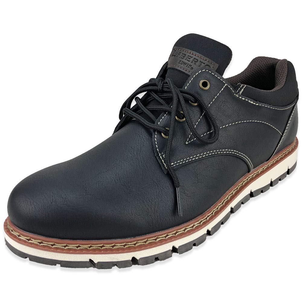 Liberto Edwin Waterproof and Casual Shoes Men's Non-Slip (Black, 25.0 Cm)
