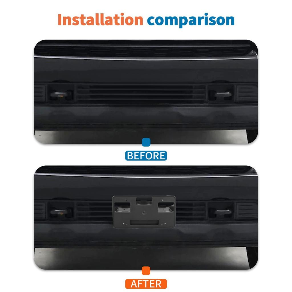 Front License Plate Holder Frame Bracket Mount For Chevrolet Silverado -23
