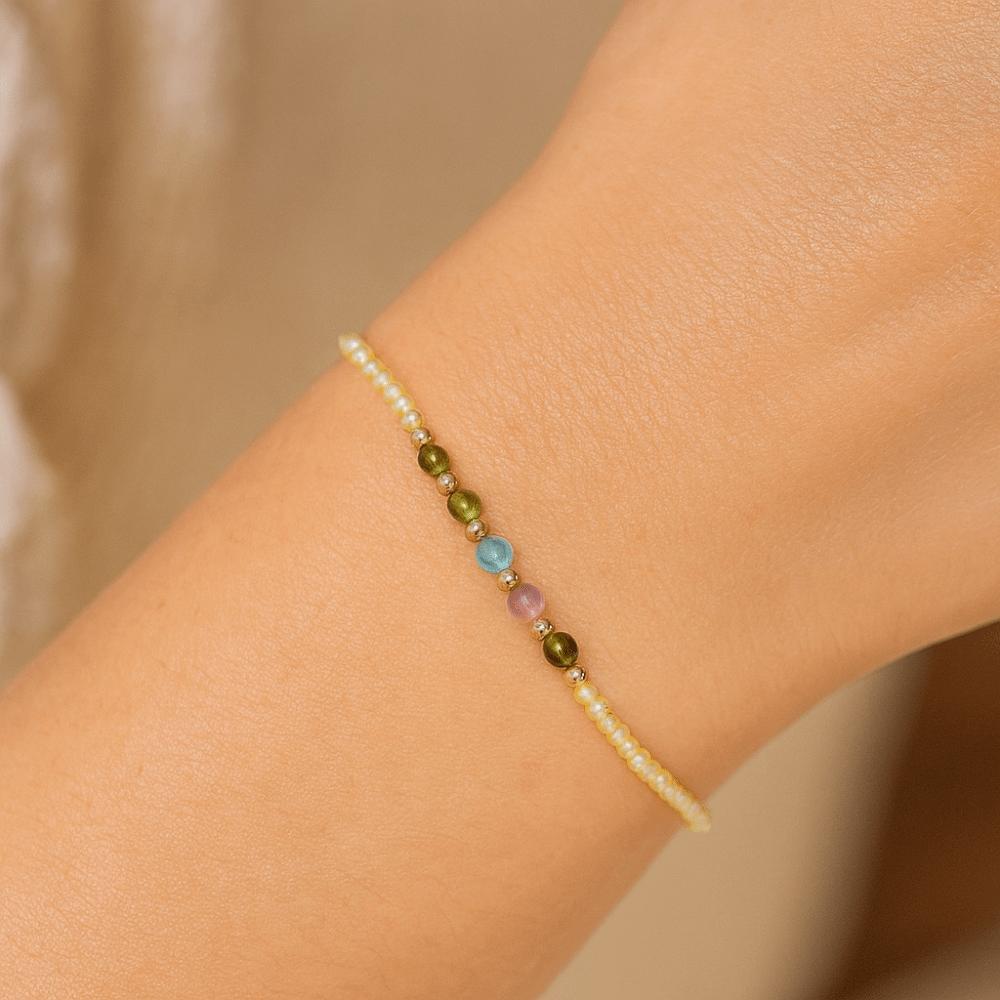 Waterproof Lucky Citrine Bracelet Beads Citrine Get Rich Bangle  Wedding Party Gift