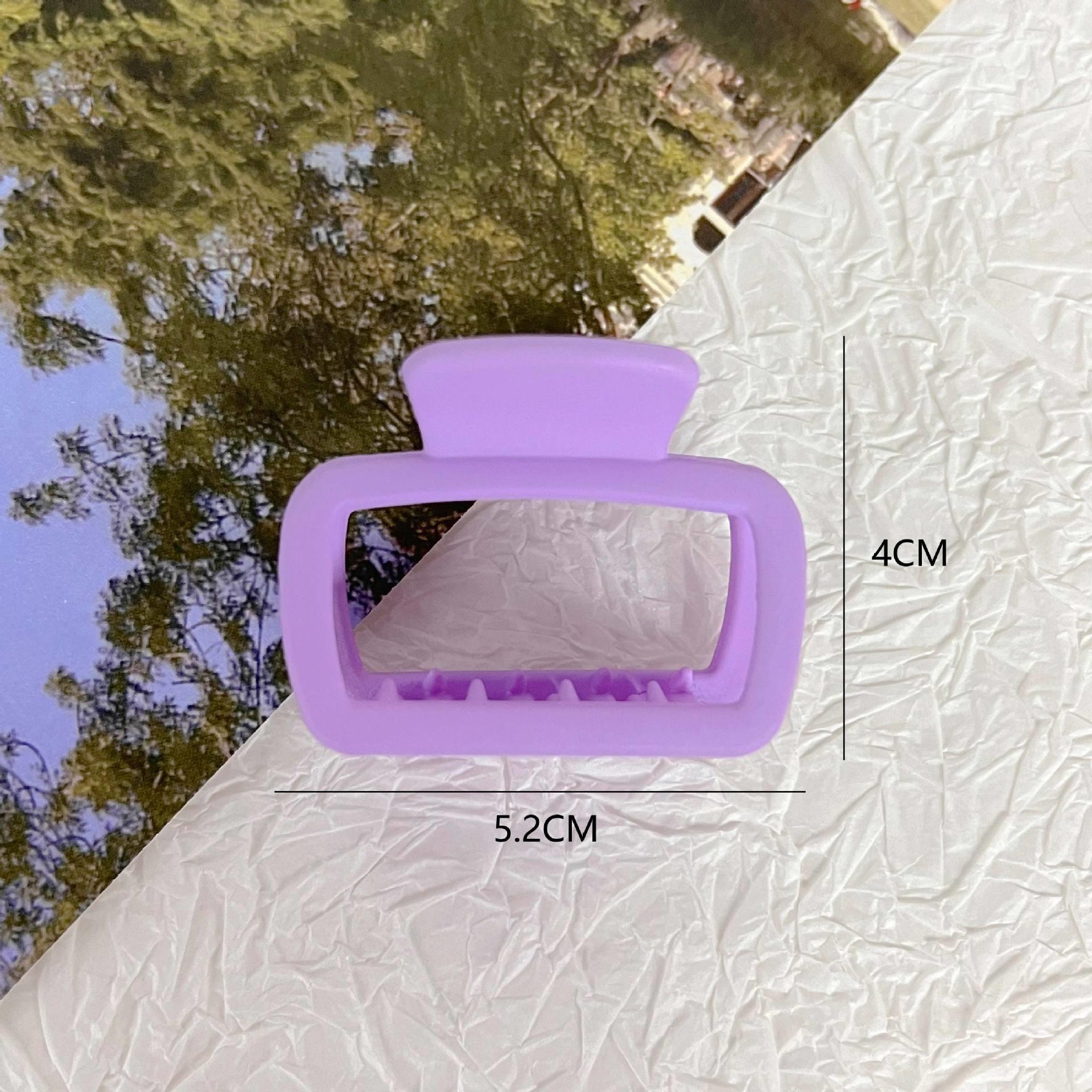 

Квадратный маленький коготь для волос модный сплошной зажим для захвата женский затылок принцесса акула зажимы для волос головной убор аксессуары для волос фиолетовый