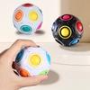 Regenbogen Magischer Ball Puzzle Fidget Spielzeug Antistress Sensorischer Würfel Pädagogisch Stress Angst Linderung Weihnachtsgeschenk für Kinder Erwachsene