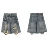Pure Desire Y2k Spice Girls Denim Shorts Women Retro Washed  Summer Loose Do Old  Pants Female Ripped Quarter Fashion Pant