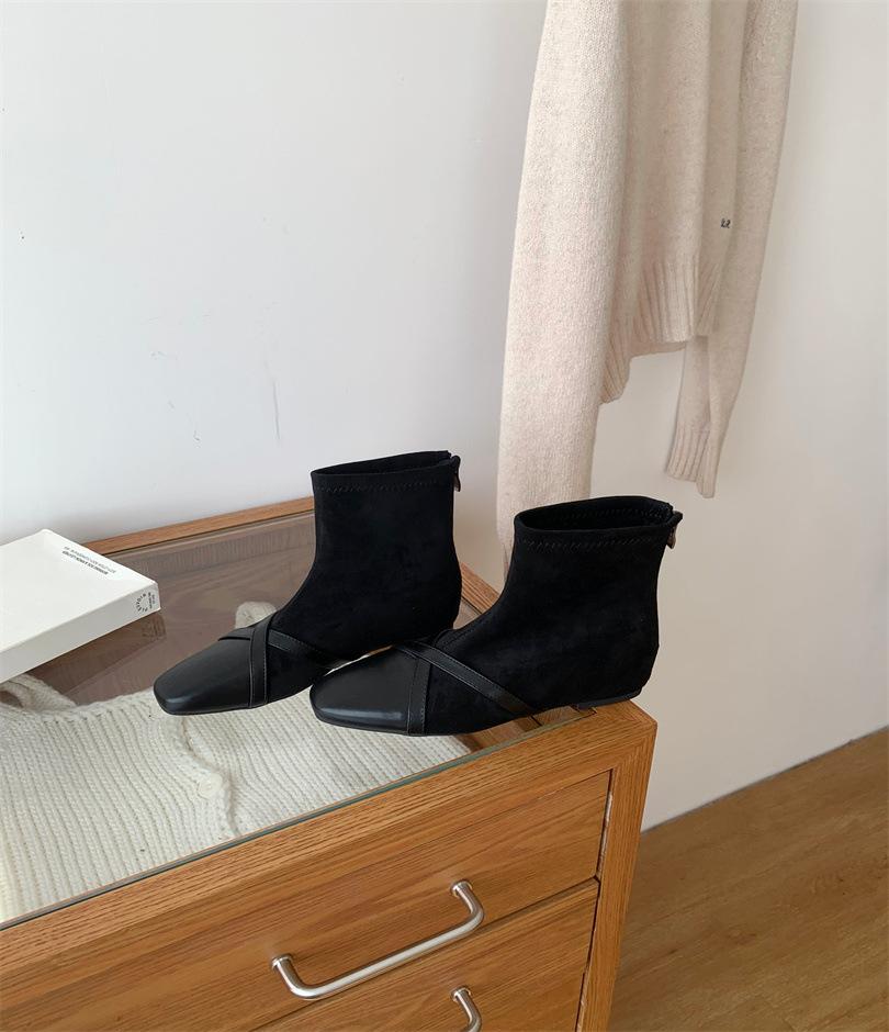 2025 Huge good-looking foreign-style small short boots children's autumn and winter new popular design Korean small bare boots thin boots