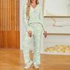 Dames V-hals Losvallend Bedrijfskleding Set met Zakken - Casual Slaapkleding Loungewear Set