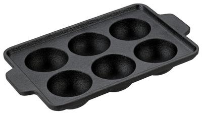 Captain Stag Gusseisen Takoyaki B6 Ohne Würzung (Kapitän Hirsch) Platte, 6-Loch-Größe, Erforderlich, UG-1570