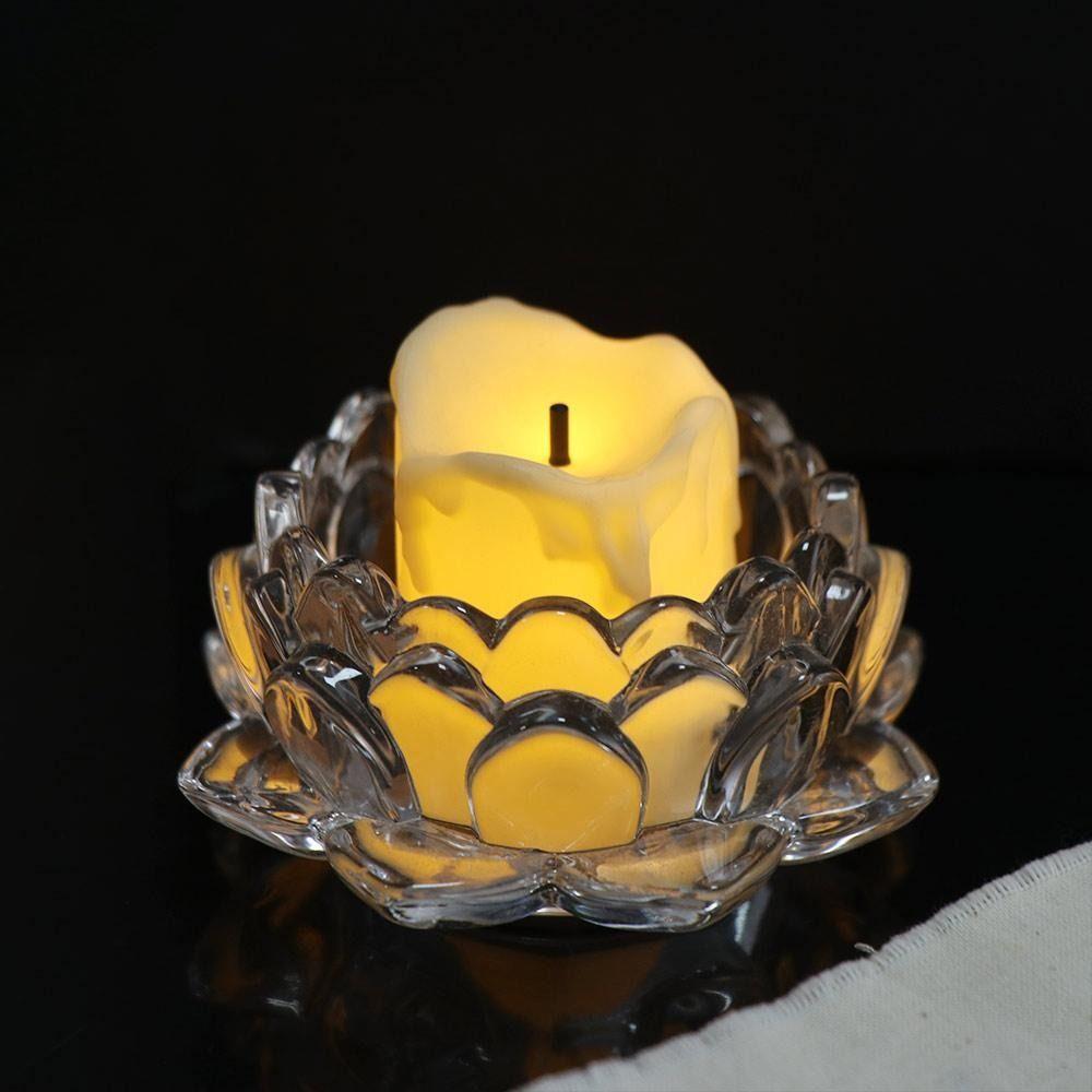 2Pcs Elegant Chinese Transparent Candlestick Ins Simple Candles Stand Party Decoration
