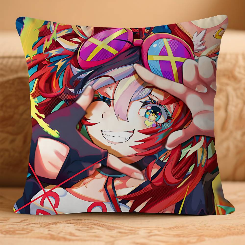 Anime H-Hakos B-Baelz-HololiveS Pillow Case Removable Washable Cushion Cover – All-Season Soft Linen