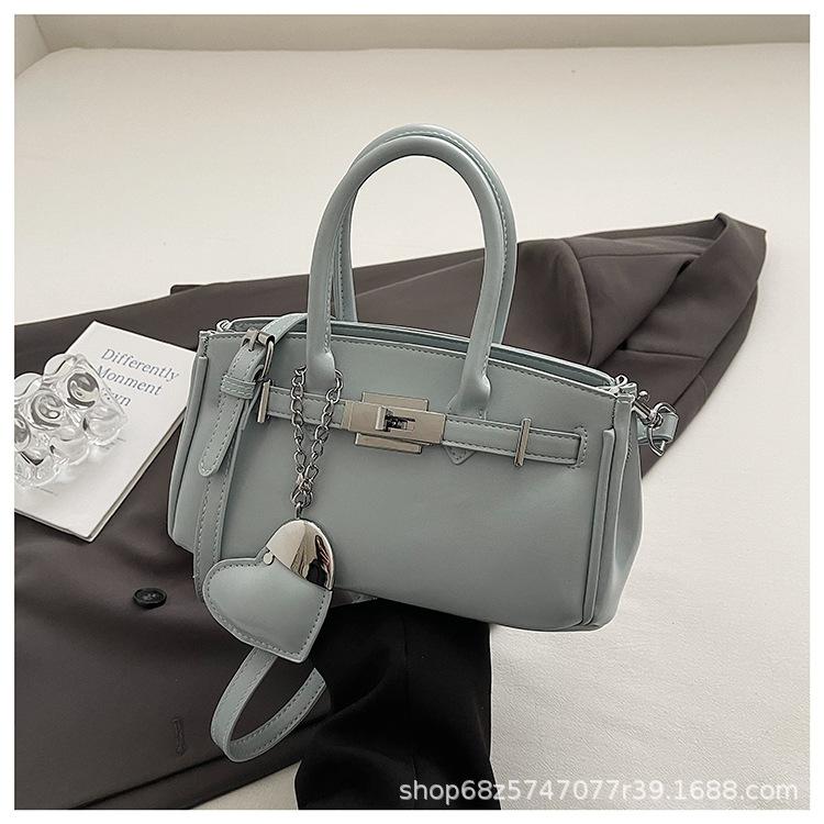 This Year's Popular Handbag Women's 2025 New Foreign-style Oil Wax Leather Messenger Bag Niche Design Shoulder Messenger Bag