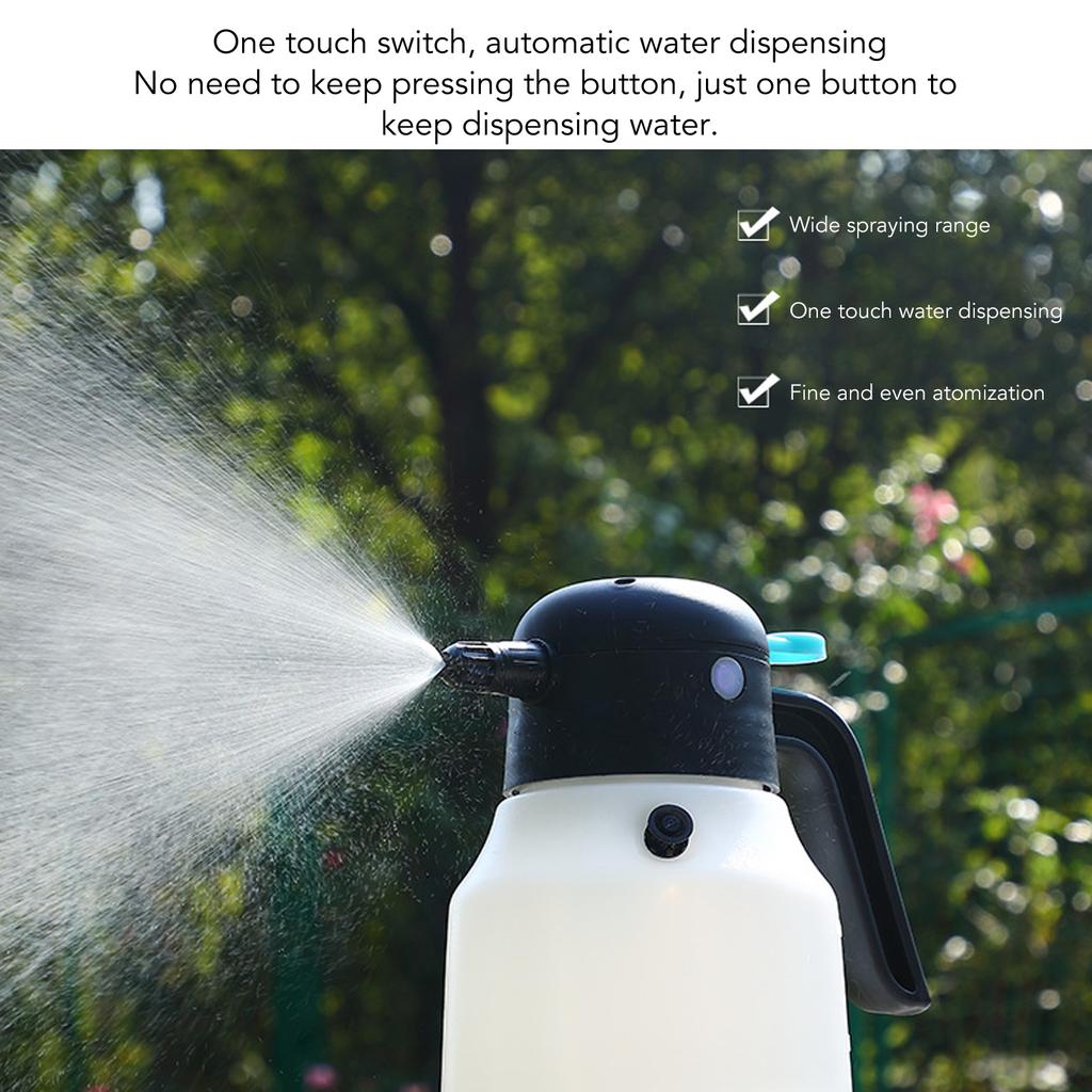 Foam Sprayer 2000mAh 1.8L Cordless Pressurized PP Electric Foam Spray Bottle for Car Washing