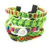 Les Trésors De Lily [N6339] - Green 'Kilimanjaro' Ethnic Bracelet (5 Rows)