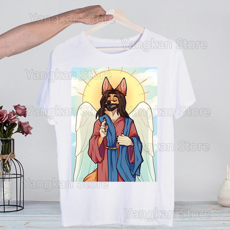 Meme Funny Fur Furry Cute T-Shirt  Unisex Unisex Anime Cartoon Design  Unisex Tee Shirt Homme Summer Tops Short Sleeve Vintage Style Shirt