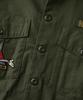 Outstanding [Looney Tunes] Wappen Fatigue Shirt_Olive Green