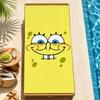 Beach Towels cute b-b-BobS-s Soft fun Quick Dry Pool cartoon s-S-S-SpongeS-eS bathing Towel Travel Gym Spa Camp sport face Gift