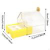 Parrot Bathing Box Accessories Food Feeder Easy Cleaning Bath Tub Bird Shower for Budgerigar