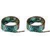 Leopards Print Tie Dye Shoe Laces for Canvas Shoe Strong Polyester Materials for Everyday Reliability