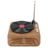 Vinyl Player Speaker 360 degrees  Stereo Vintage Wireless BT Heavy Bass Portable Turntable Vinyl Record Player Speaker