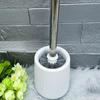 2-in-1 Wall-Mounted Toilet Brush Set with Base - Long Handle for No Dead Corners