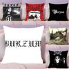 B-Burzum SINGER Pillow Case Anti-dustmite Pillowcase Invisible Zipper Silky Short Plush Sofa Cushion Cover