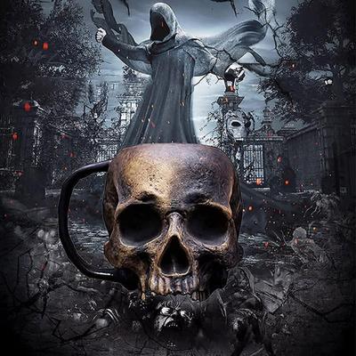 Cana Craniu Oțel Inoxidabil Craniu Uman Ceașcă de Cafea Înfricoșător Zombi Halba de Bere Cană de Ceai Halloween Petrecere cu Tematică Horror Cadou pentru Bărbați