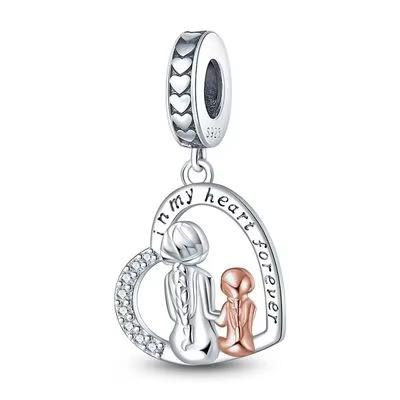 Splittable Mother Daughter Dangle Charm Bead Component Bead Components Compatible With Authentic Original Bracelet High Quality Fine Jewelry Designed