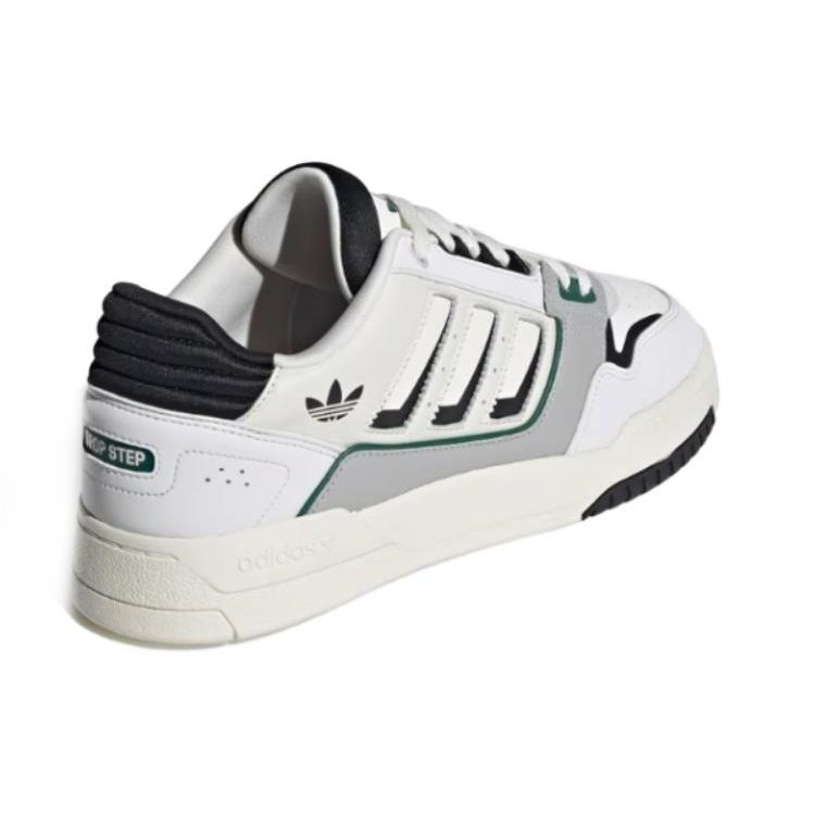 Adidas Originals Drop Step 2.0 Low Leder Schnürschuhe Rutschfest Langlebig Low-Top Skateschuhe Unisex Sneaker Weiß Grau Schwarz IG4332
