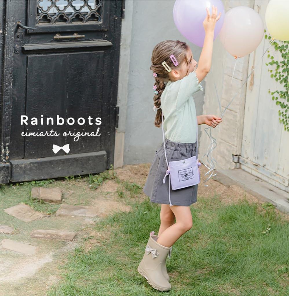 Rain Boots for Antique 22cm [Arisana] Kids, Girls, 03. Mint,