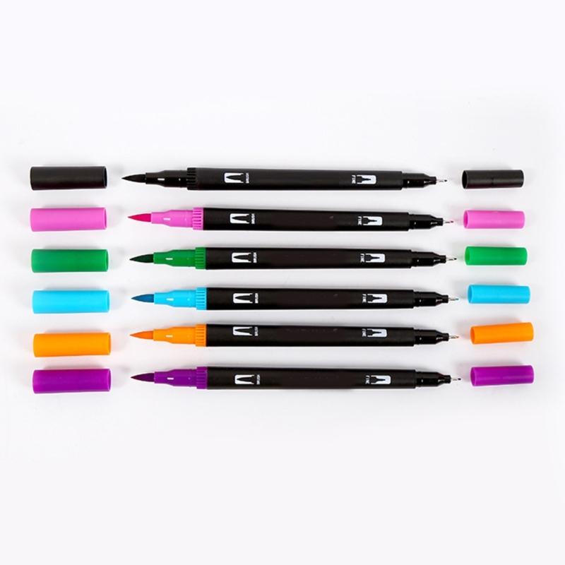 36/48/60/72/100 Colors Felt Tip Pen Brush Marker Pen Watercolor Pen Brush Pen for Kids Adult Coloring Books Note Taking