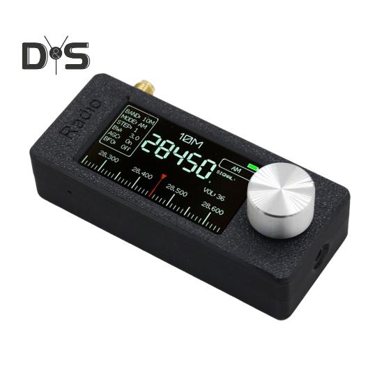 0,5-108 MHz Tragbares Mini-Radio mit 1,9-Zoll-IPS-Bildschirm LSB/USB/AM/FM Mini-Taschenradio Allband-Radioempfänger mit Antenne