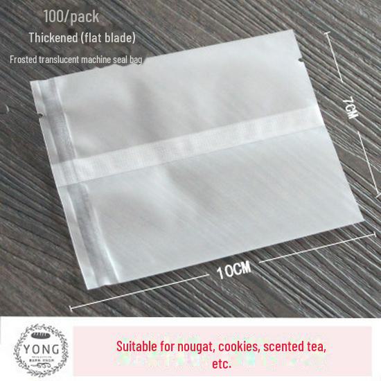 100-Pack Frosted Ziplock Bags for Biscuits, Snowflake Crisp, and Scented Tea Packaging