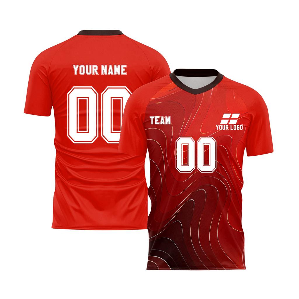 Personalised Tops Shirts Mens Girls With Name Number Custom Football Jerseys For Boys Training Suit