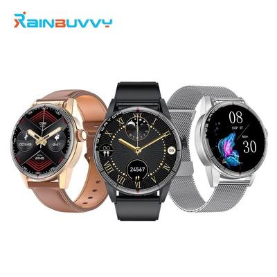 Rainbuvvy R6 TWS Android Smartwatch 1.32inch IP67 Waterproof 360x360 BT5.2 Alarm Clock Bluetooth Call Multi-language Smart Bracelet