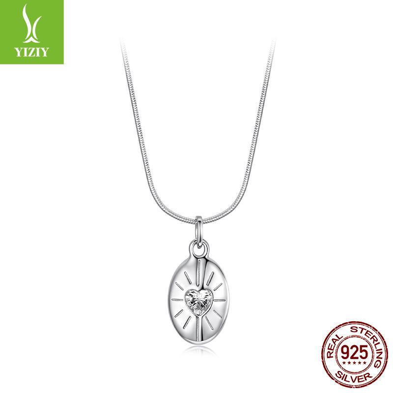 Bright Star S925 Sterling Silver Necklace For Men And Women, Cross-Border Personalized Popular Star Collarbone Chain