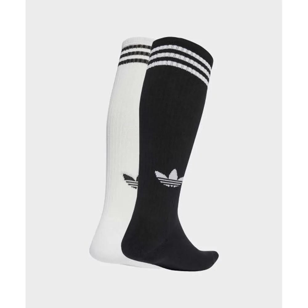 adidas 3-Stripe Knee Socks 2P - White:Black JV7413 5309827